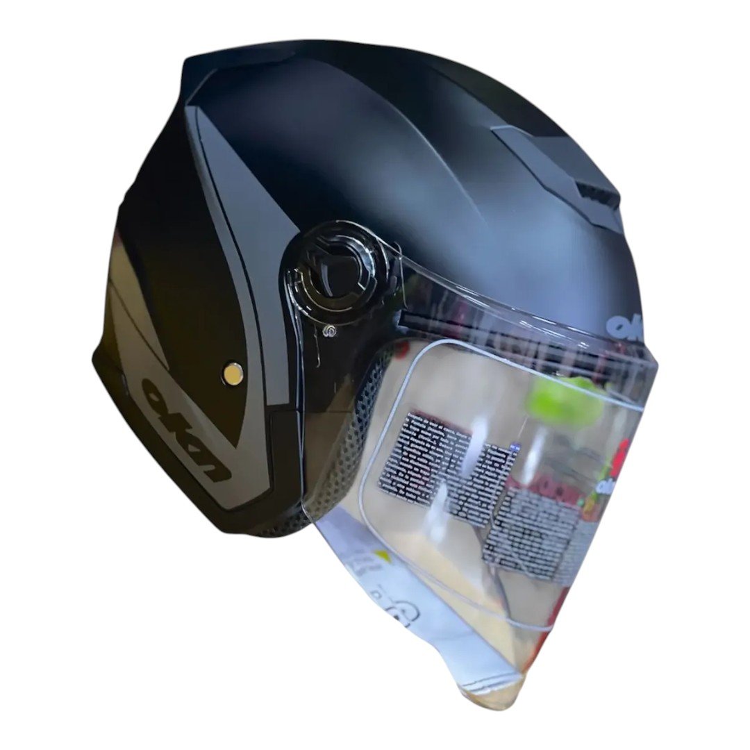 D_NQ_NP_2X_912544-MLA97632391102_112025-F CASCO OKN 9 NEW ABIERTO C/LENTES Y VISOR - Imagen 1