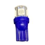 LAMPARA MUELITA LED VIDRIO AZUL