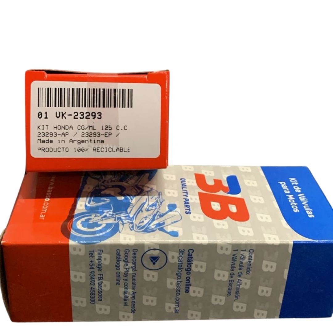 VB3293-VALV.KIT HONDA CG-ML STORM125 IN-EX BBB VALV.KIT HONDA CG-ML STORM125 IN-EX BBB - Imagen 1