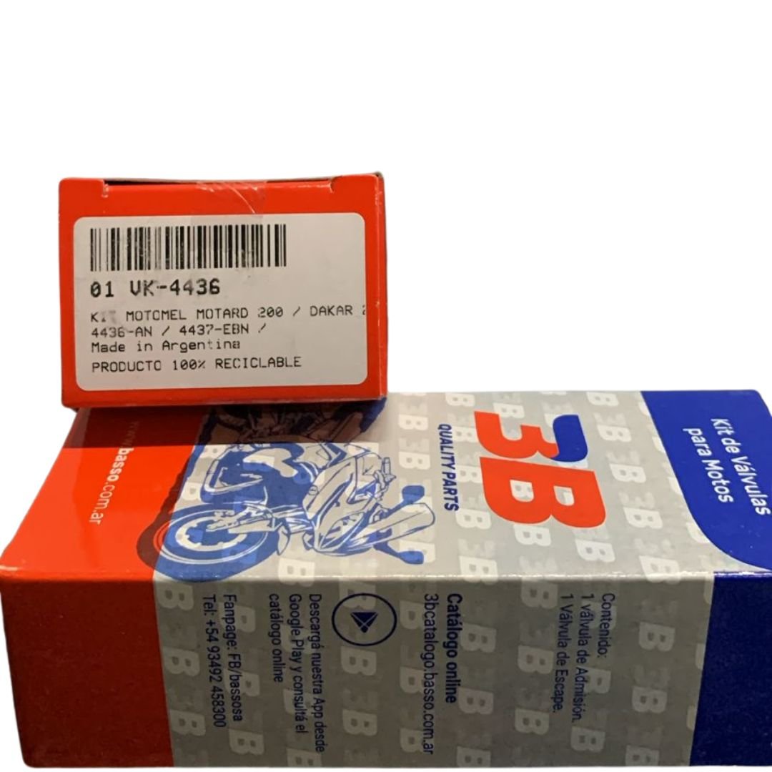 VB4436-VALV.KIT MOTOMEL MOTARD-DAKAR200 IN-EX BBB VALV.KIT MOTOMEL MOTARD-DAKAR200 IN-EX BBB - Imagen 1