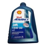 ACEITE SHELL ADVANCE 4T AX7 15W-50 SEMI SINTE 1 LITRO